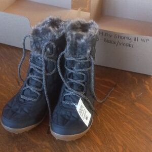 Columbia Black and Khaki Winter Boots